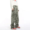 Easy Urban Beat Western Style Wild Print Denim