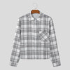 Mens Easy Plaid Oversize Long Top