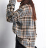 Refined Plaid Retro Design Blouse