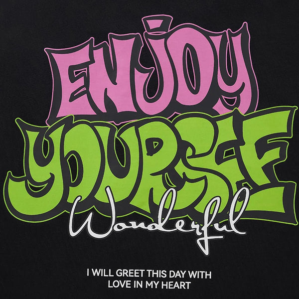 Digital-Age Freedom-State Easy-Fit Fit Imprinted Letter T-Shirt alternatif görünüm