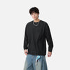 Neck Crew Textured Comfortable Long Sleeve T-Shirt