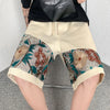 Sakura Street Embroidered Shorts