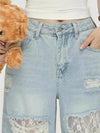 Heritage Destroyed Hollow Out Relaxed Denim