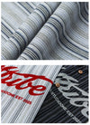 Script Stripe Print Easy Long Shirt