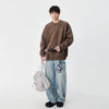 Nakışlı Bisiklet Yaka Sweatshirt, stil görünüm — Navra Wear