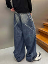 Urban Heritage Drill Printed Bell Leg Denim