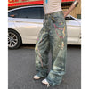 Chic Classic High Waisted Link Print Denim