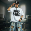 Flattering Sharp-Cut Illustrated Short Sleeve T-Shirt