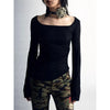 Heritage Nostalgia Flare Sleeve Square T-Shirt
