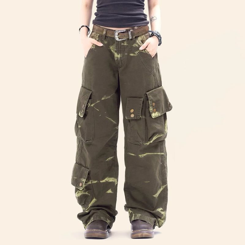 2000s Chic Luxury Heritage Batik Utility Denim