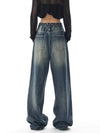 Heritage Chic Slim Button High Denim