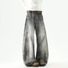 Durable Western 3D Print Bell-Leg Denim