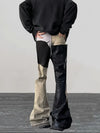 Faded Detail Mosaic Relaxed Bell Denim