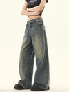 Gradual Change Rinse Blue Denim