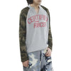 Faded Era Terrain-Print Henley Collar Long T-Shirt