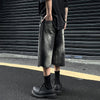 Ombre Rugged Look Rinse Denim Shorts