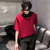 Versatile Chic Color Contrast Short Sleeve T-Shirt