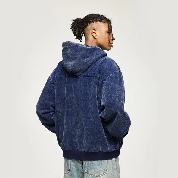 Heritage Zip-Up Faded Sweatshirt alternatif görünüm