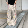 Western Style High Street Relaxed Bell Leg Denim