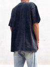 Lived-In Stone-Rinsed Portrait Print Short Sleeve T-Shirt