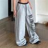 Vintage Bol Kesim Mozaik Desenli Jogger, detay görünüm — Navra Wear