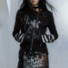 Dark-Craft Dirty-Art Zipper No-Rules Aesthetic T-Shirt