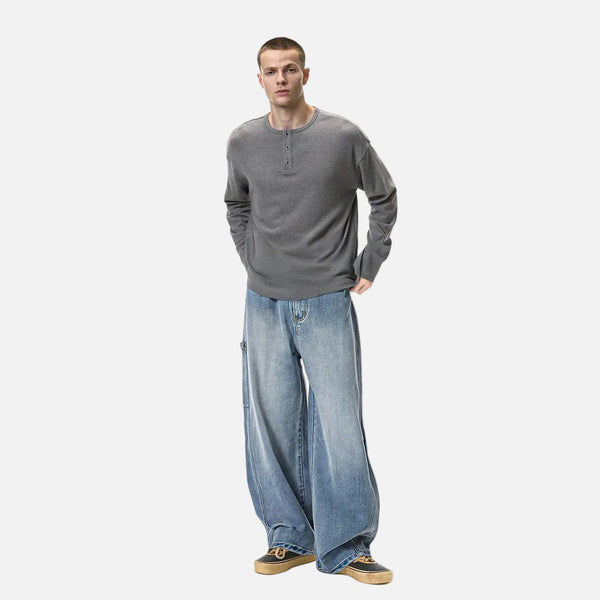 Field Rinse Bell Leg Denim Relaxed Denim alternatif görünüm