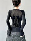 Circa-2000 Sleek Extended-Arm Fitted T-Shirt