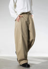 Wide Leg Dolar Baskılı Pantolon, kombin görünüm — Navra Wear