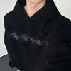 Chic Dark Crystal Heat-Melt Sweatshirt