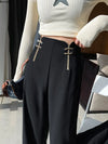 Eastern High-Rise Solid Trousers