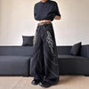 Heritage Western Style Graphic Bell Leg Denim