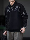 Dark Script Polo Boxy Top