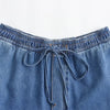 Versatile Tie-Up High-Rise Denim