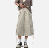 Metro Easy Cut Utility Wide Leg Denim Shorts