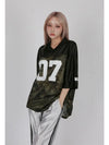 Women Polished Hip Hop Unstructured Jersey T-Shirt