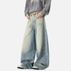 Chic Ombre Mosaic Blue Bell Leg Denim