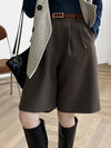 Tailored Throwback High-Rise Shorts