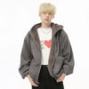 Casual Oversized Zip-Up Sweatshirt