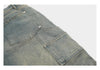 Vintage Yıkanmış Yırtık Detaylı Baggy Jean Pantolon, kombin görünüm — Navra Wear