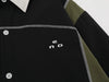 Alphabet Embroidered Panel Casual Top