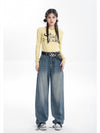 Kadın Vintage Baggy Jean Pantolon, stil görünüm — Navra Wear