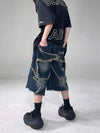 Heritage Stellar Fringe Denim Shorts