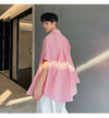 Vintage Oversize Ekose Gömlek, model üzerinde — Navra Wear