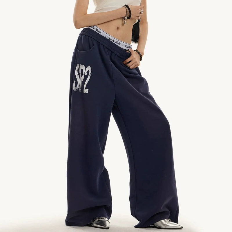 Bol Kesim Hip-Hop Baskılı Jogger, önden görünüm — Navra Wear