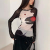 Cyber Millennium Mesh Torn-Vibe T-Shirt
