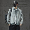 Classic Relaxed Seoul Bomber Denim Jacket