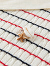 Block-Style Navy Horizontal-Lines Energetic Sundaze Knit T-Shirt