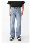 High-Rise Bell Denim Trousers Denim