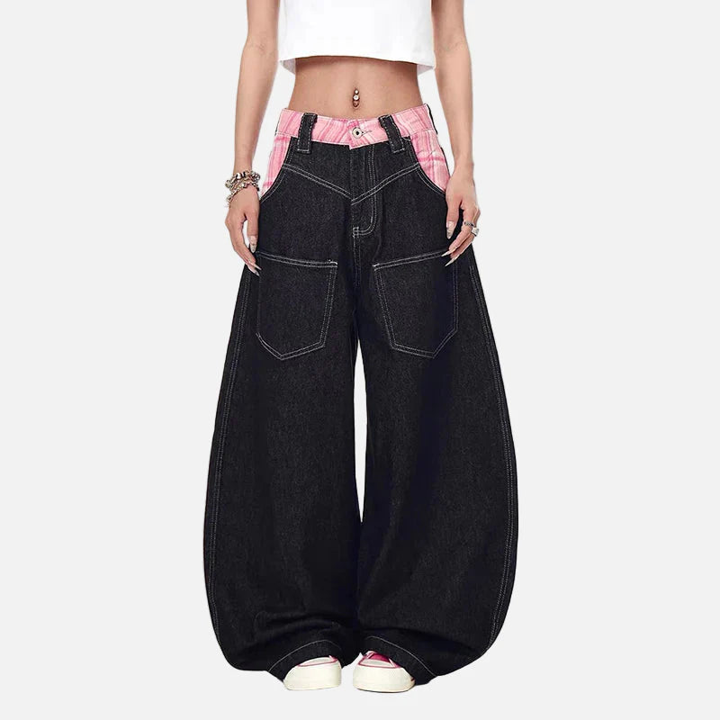 Easy Metro Western Style Plaid Utility Denim